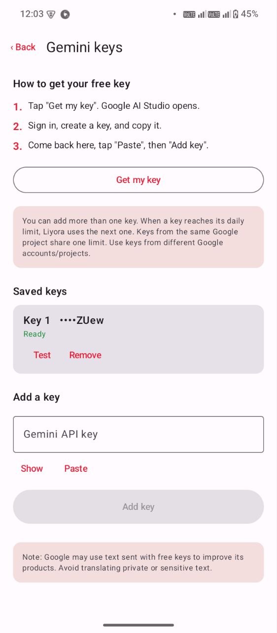Liyora — Type in any language. Tap λ. Get English.